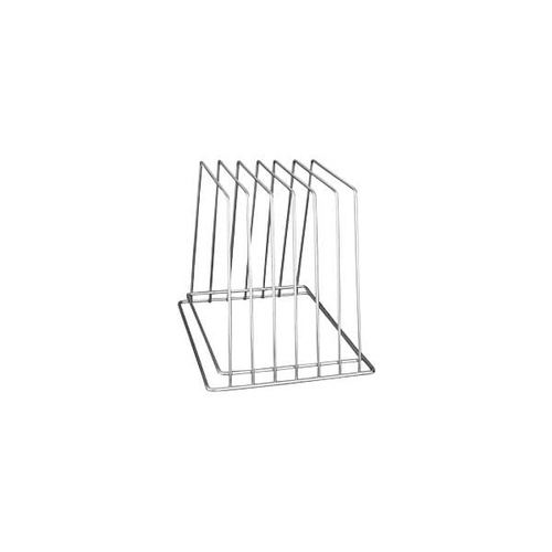 Cutting Board Rack - 6 Slot Chrome Plated 