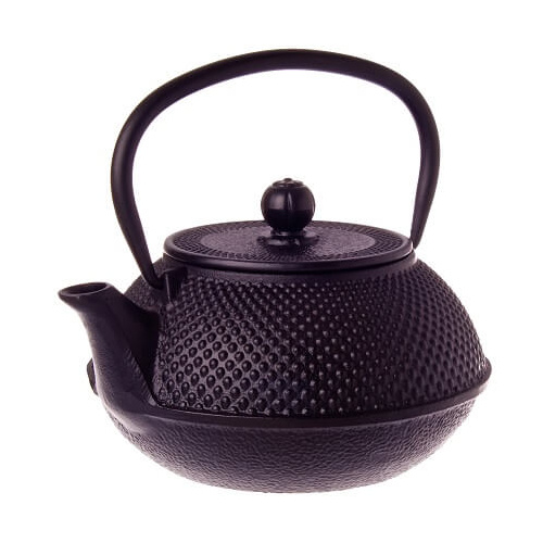 Teaology Cast Iron Teapot 800ml - Fine Hobnail Black