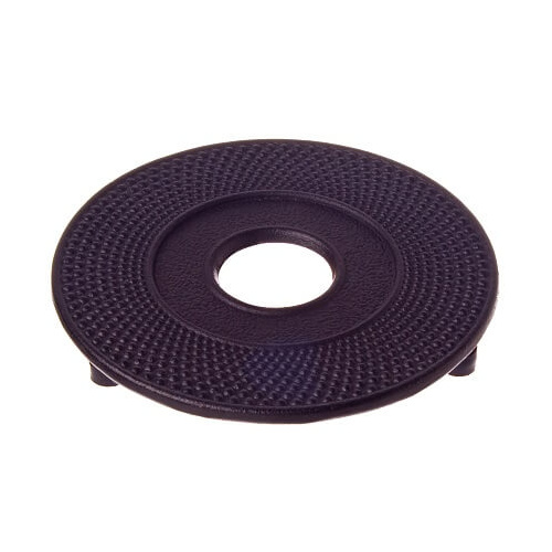 Teaology Cast Iron Trivet 13.5cm - Fine Hobnail Black