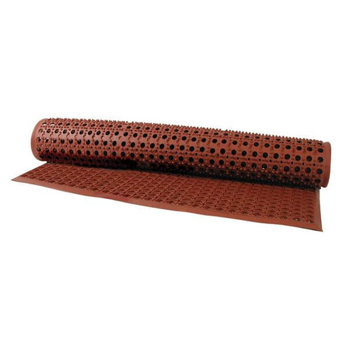 Kitchen Floor Mat Anti Skid With Nitrile Content 1550x930mm Terracotta Rubber 