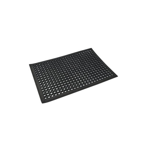 Bar / Kitchen Floor Mat 600x900mm Black Rubber 