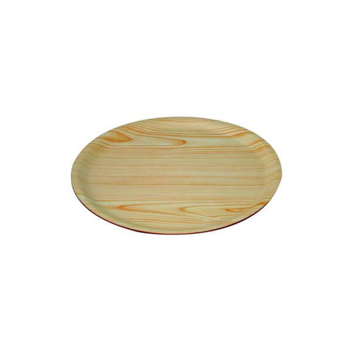 Birch Round Wood Tray 380mm (Box of 12)