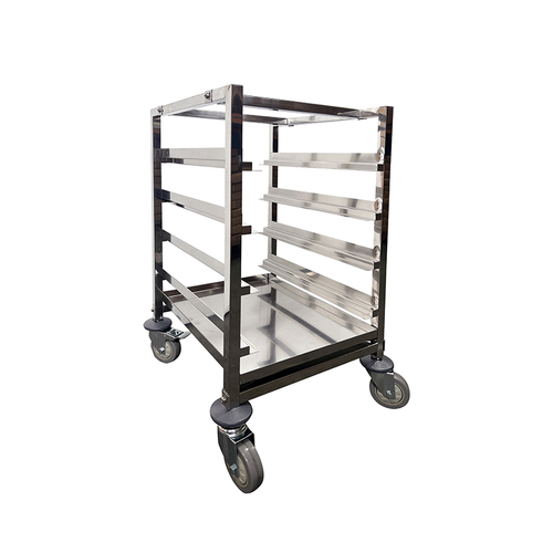 Glasswasher Basket Trolley with castors - 4 Tiers - 450x520x850mm