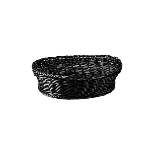 Oval Display Basket, Black, 240x180mm