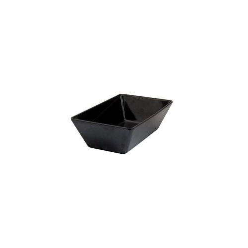 Coucou Melamine Rectangular Deep Bowl 25x15cm Black