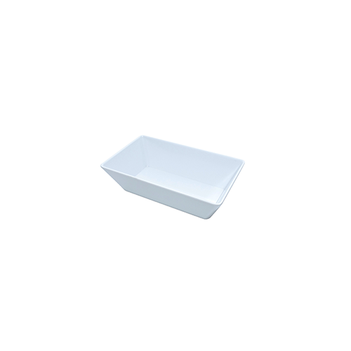 Coucou Melamine Rectangular Deep Bowl 25x15cm White 