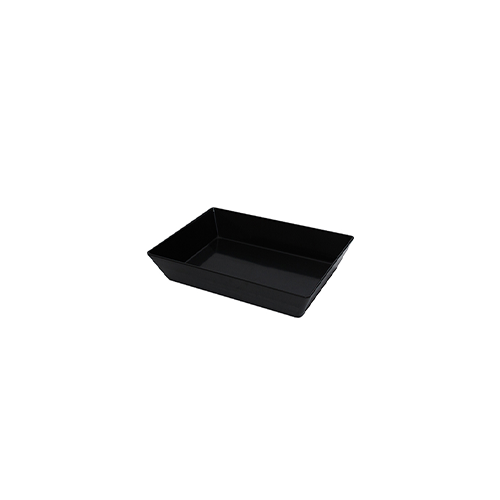 Coucou Melamine Rectangular Deep Bowl 35x25cm Black