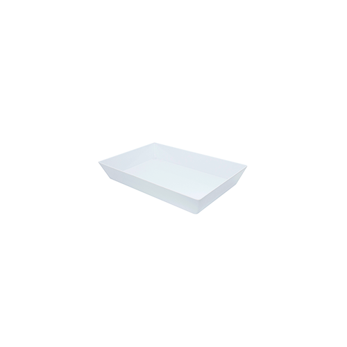 Coucou Melamine Rectangular Deep Bowl 45x30cm White
