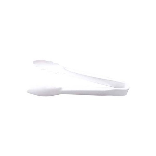 White Polycarbonate Utility Tongs, 240mm, Box of 12