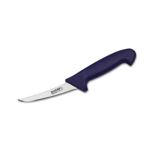 Sharp Boning Knife Narrow Curved Blade  12cm - Blue (Box of 5)