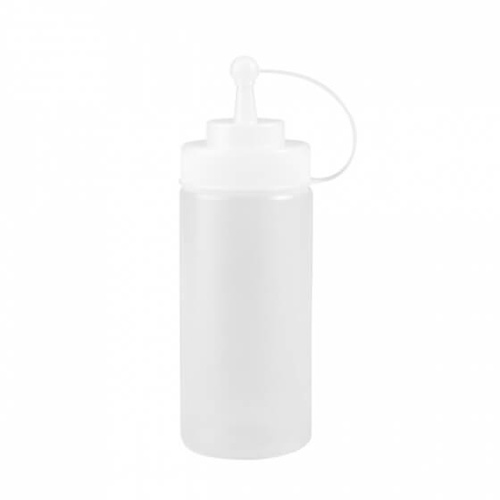 Squeeze Bottle - Wide Mouth With Cap 480ml Clear 