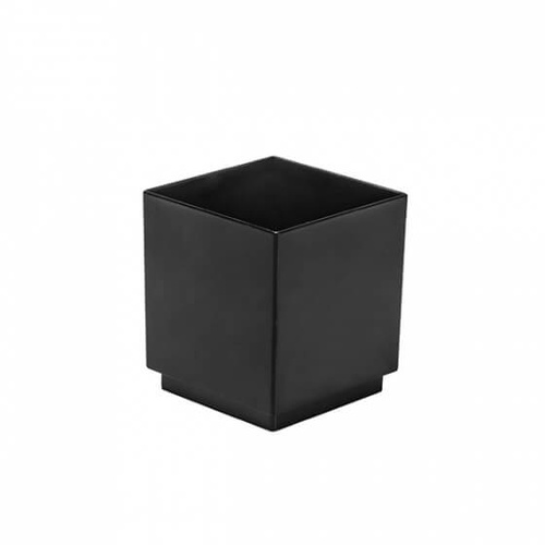 Mini Cube 40x40x45mm / 65ml Black Plastic (Pack of 50)*
