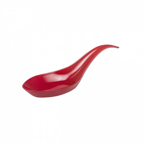 Chinese Spoon 120mm / 10ml Red Plastic  (Pack of 100)