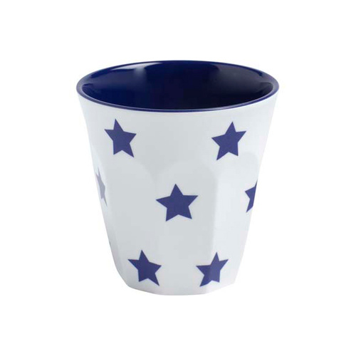Jab Navy Blue Stars On White Tumbler 90mm 300ml (Box of 12)