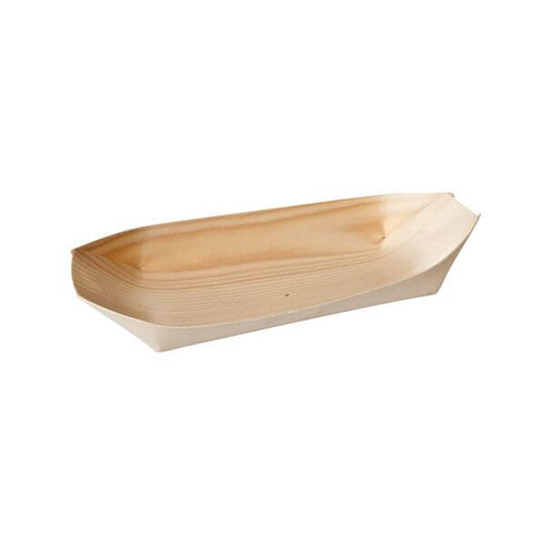 Trenton Disposable Oval Boat 165x95mm Bio Wood (Pack of 50)