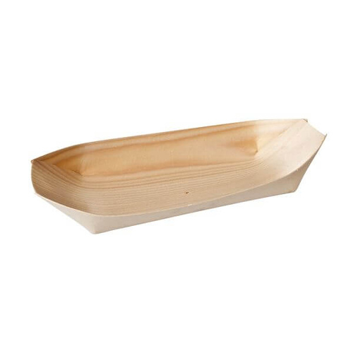 Trenton Disposable Oval Boat 225x110mm Bio Wood (Pack of 50)