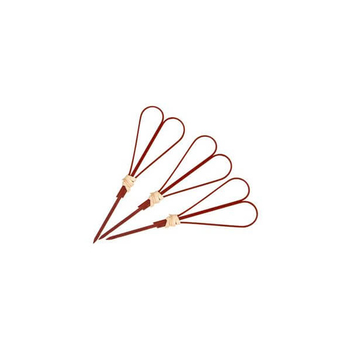 Skewer - Heart 100mm Red Bamboo (Pack of 1000)