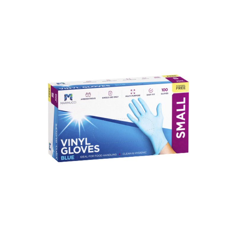 Vinyl Powder Free Glove Blue Small (Box of 100)