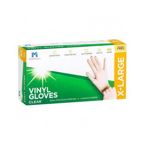 Vinyl Glove Clear P/F X-Large (Box of 100)