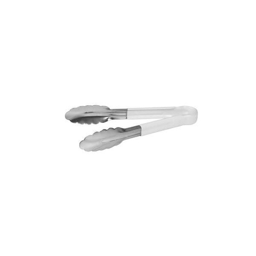 Colour Coded Tong PVC Coated Handle 300mm White Stainless Steel, One Piece 
