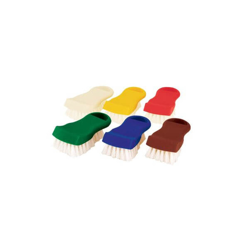 Colour Coded Brush 150mm Brown Nylon Bristles 