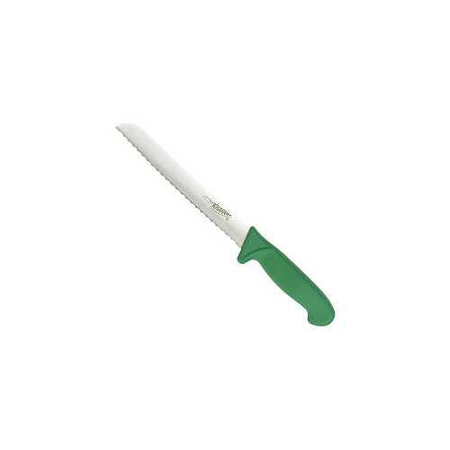 Kharve Bread Knife Serrated 20cm Green Handle
