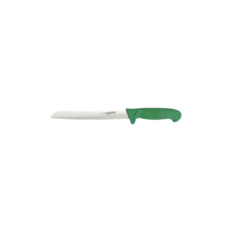 Kharve Bread Knife Serrated 20cm Green Handle