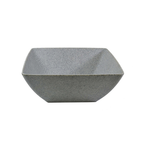 Jab Concrete Matt Square Melamine Serving Bowl 190x190x95mm