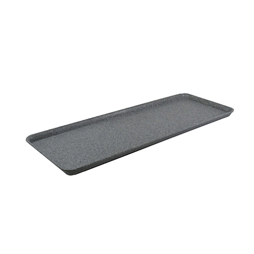 Jab Concrete Matt Rectangular Platter Raised Rim 480mmx200mm (Box of 6)