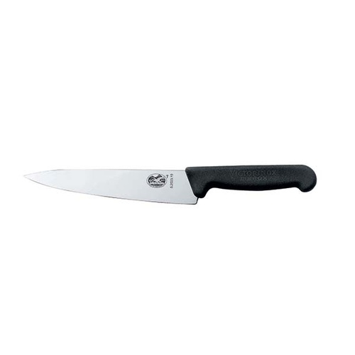 Victorinox Carving Knife Straight Edge 12cm - Black Fibrox