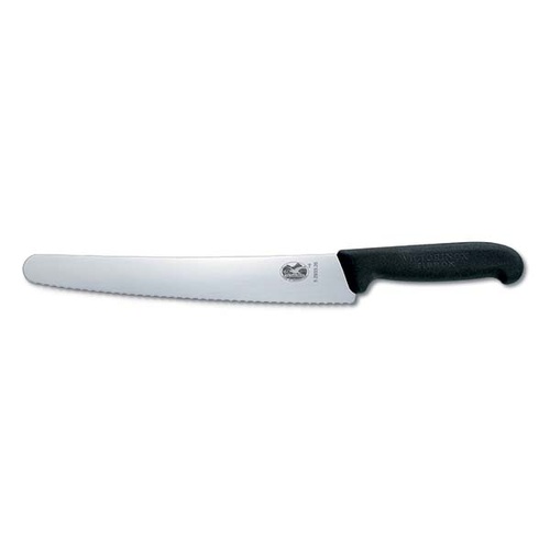 Victorinox Pastry Knife Wavy Edge - 260mm Black Fibrox