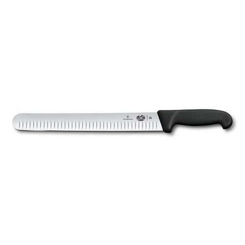 Victorinox Slicing Knife Fluted Edge 360mm - Black Fibrox