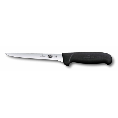 Victorinox Fibrox Narrow Blade Boning Knife, 120mm Black Handle