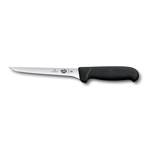 Victorinox Boning Knife Straight Narrow Blade 150mm Black Fibrox