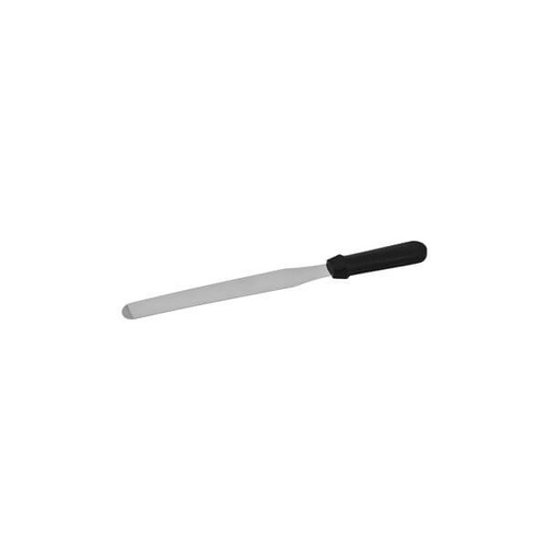 Spatula / Pallet Knife - Straight 250mm - Stainless Steel Blade, Black Plastic Handle 