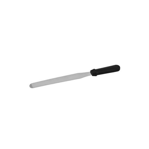 Spatula / Pallet Knife - Straight 300mm - Stainless Steel Blade, Black Plastic Handle 