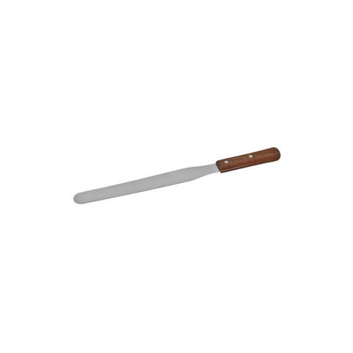 Spatula / Pallet Knife - Straight 200mm - Stainless Steel Blade, Wood Handle 