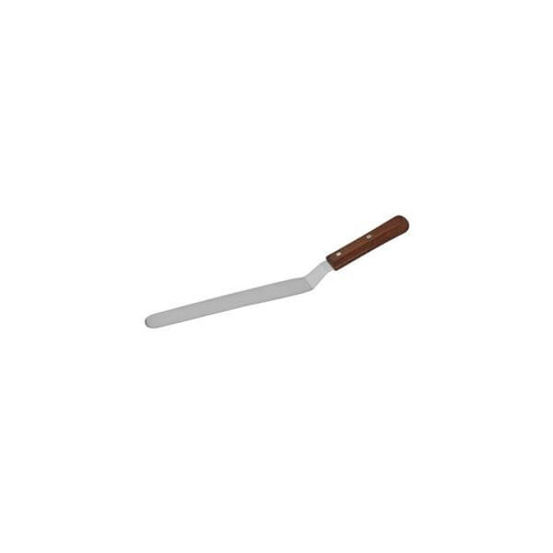 Spatula / Pallet Knife - Cranked 100mm - Stainless Steel Blade, Wood Handle 
