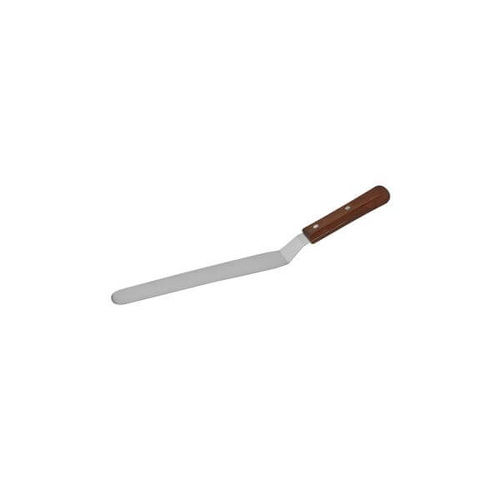 Spatula / Pallet Knife - Cranked 300mm - Stainless Steel Blade, Wood Handle 