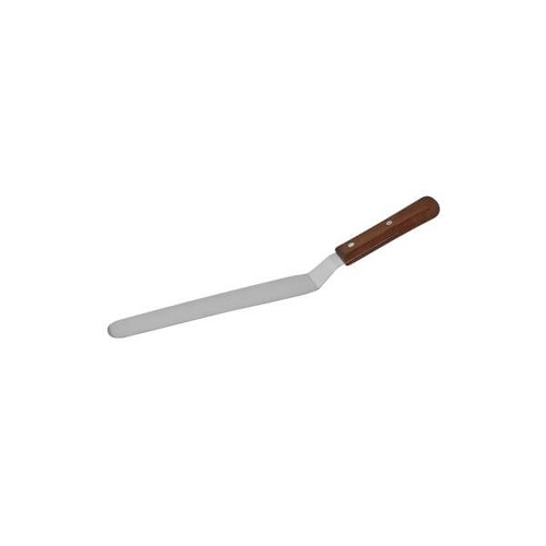 Spatula / Pallet Knife - Cranked 300mm - Stainless Steel Blade, Wood Handle 