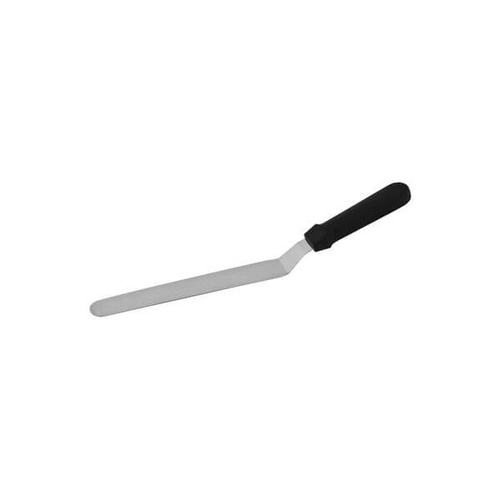 Spatula / Pallet Knife - Cranked 300mm - Stainless Steel Blade, Black Plastic Handle 