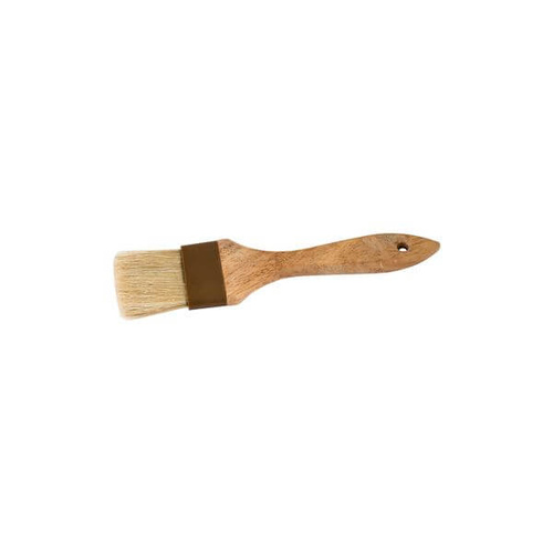 Pastry Brush 25mm Natural Bristles Plastic Band, Wood Handle 