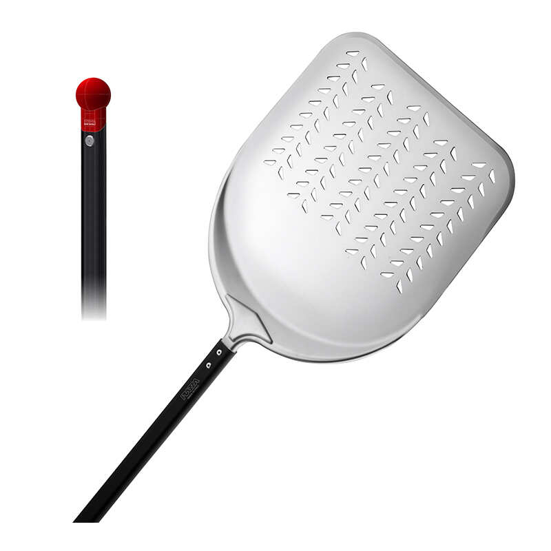 Piazza Pizza Peel 330 x 1570 mm Rectangular Perforated Aluminium Head with Handle