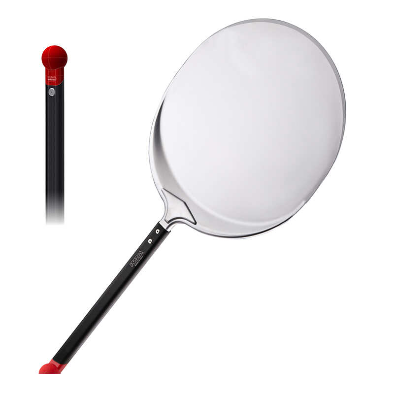 Piazza Pizza Peel 330 x 670 mm Round Aluminium Head with Short Handle