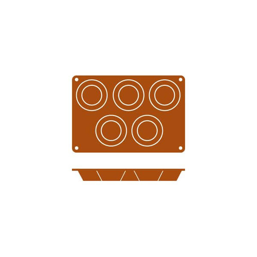 Muffin 5 Cup 81x32mm / 135ml 