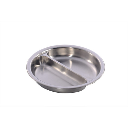 Chef Inox Divided Pan - 18/8, 6.0Lt Round, Suit 54906 385x65mm