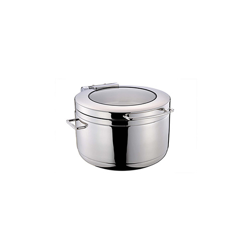 Chef Inox Induction Soup Station - 18/8, 11.0Lt with Glass Lid