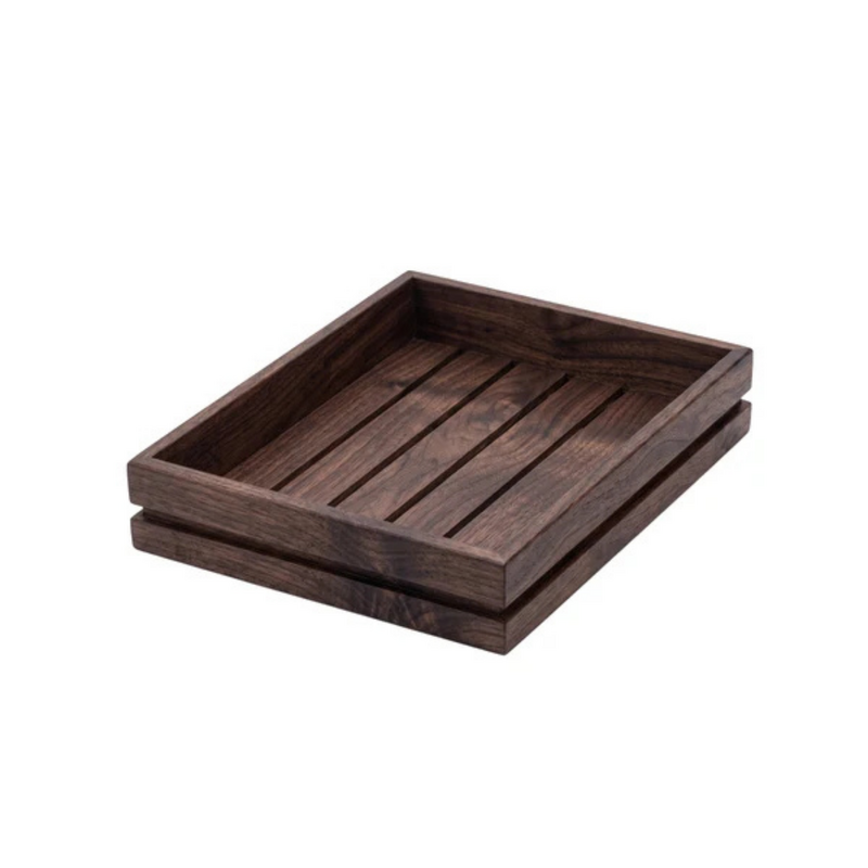Chef Inox Serve Walnut Wood Tray Gastronorm 1/2 325x265x38mm