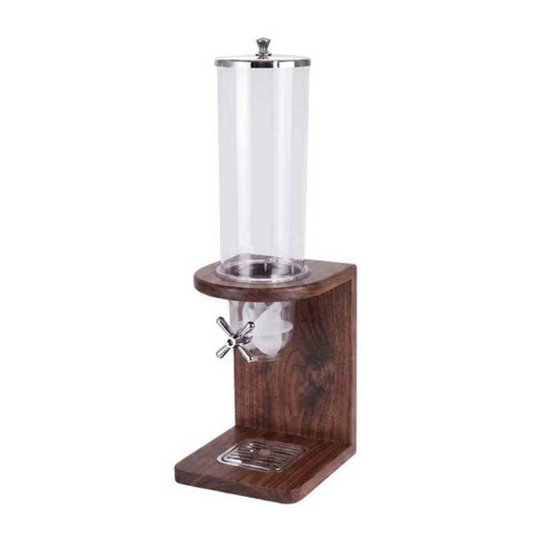 Chef Inox Serve Walnut Wood Single Cereal Dispenser 200x220x640mm
