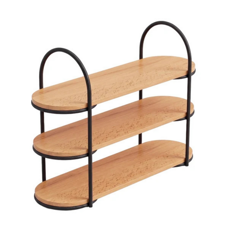 Chef Inox Serve Beechwood 3-Tier Display Stand 242x770x553mm